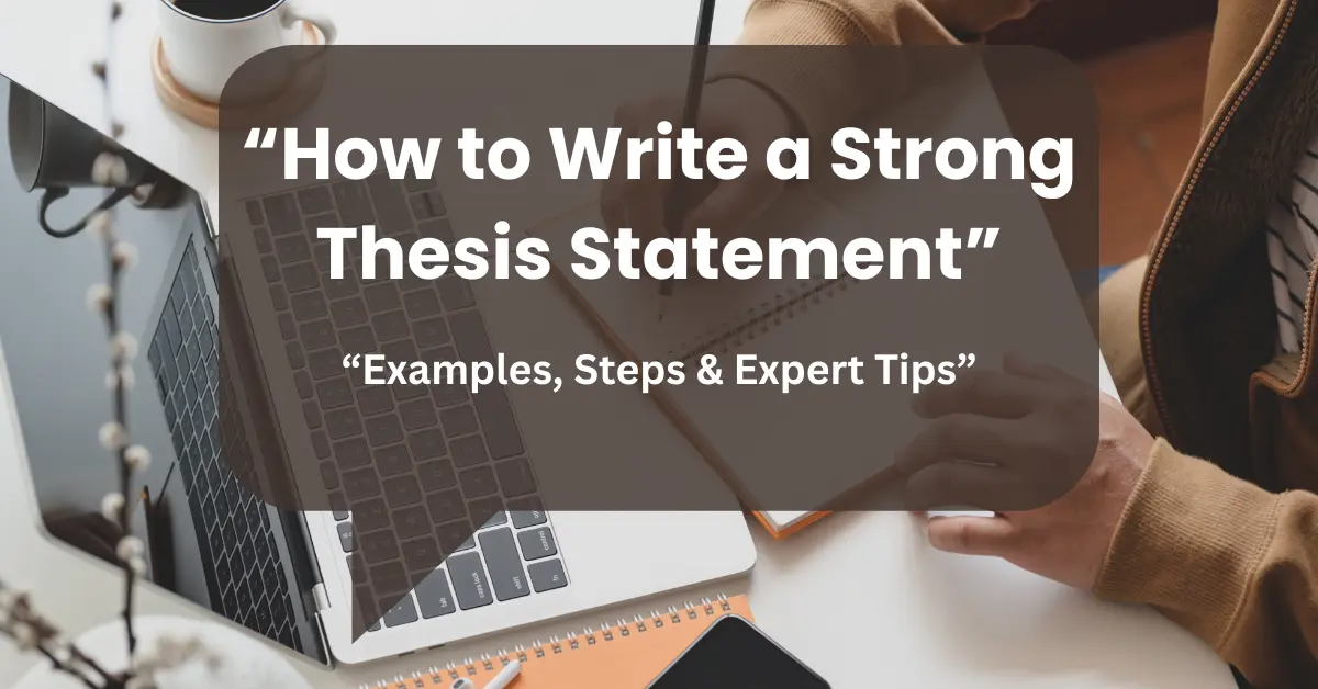 How to Write a Strong Thesis Statement (With Clear Examples and Expert Tips)