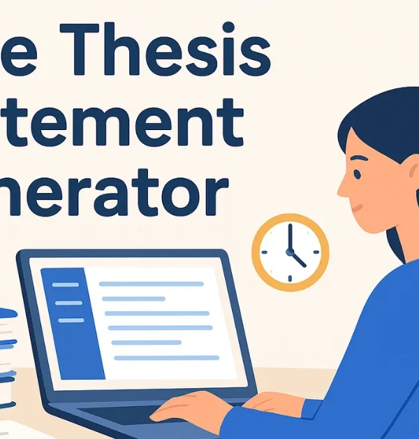 Where to Get Free Thesis Statement Generators That Save Time