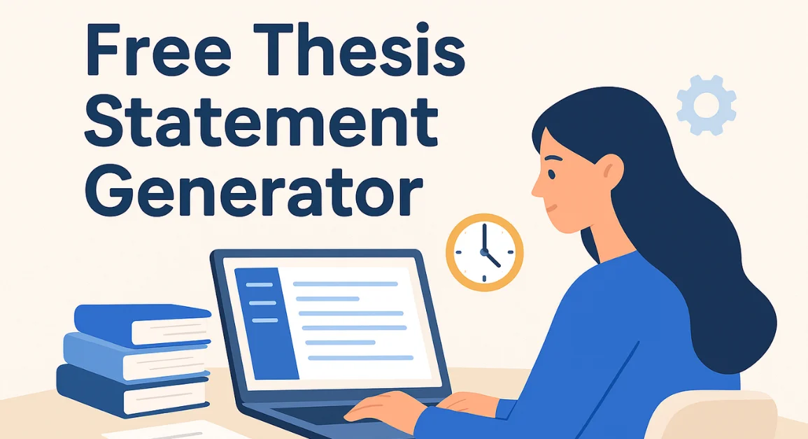Where to Get Free Thesis Statement Generators That Save Time