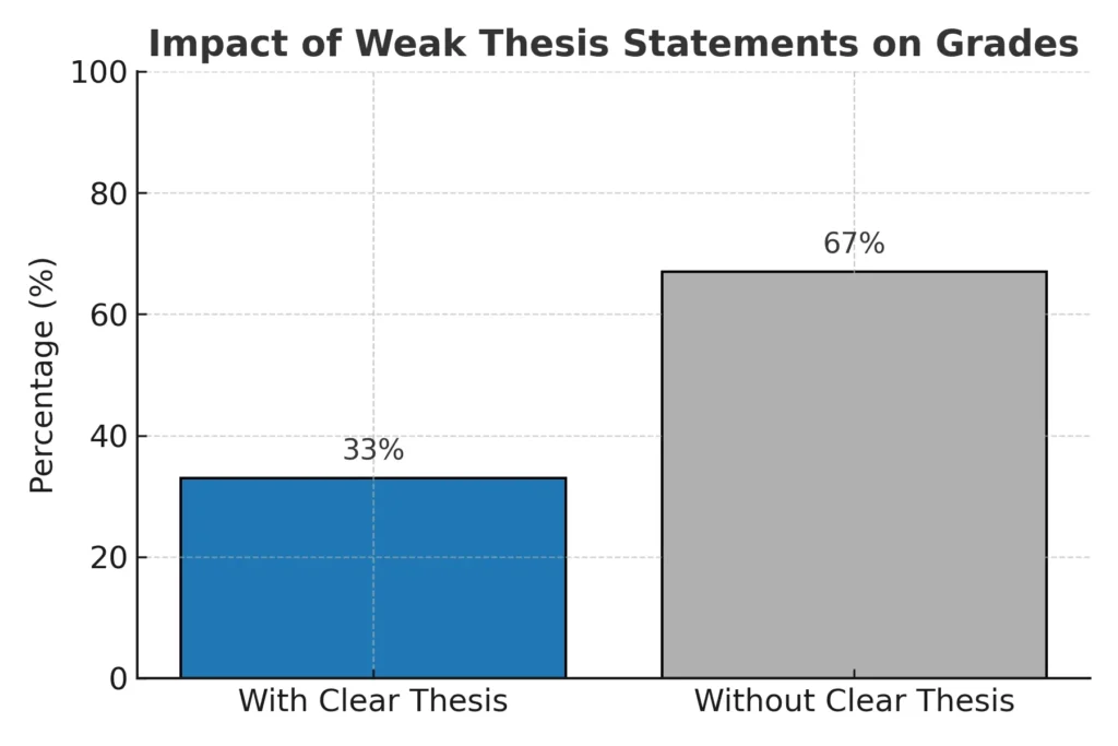 Impact of Weak Thesis Statements on Grades.