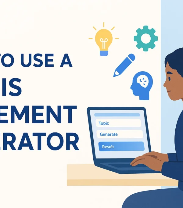 How to Use a Thesis Statement Generator for Better Writing