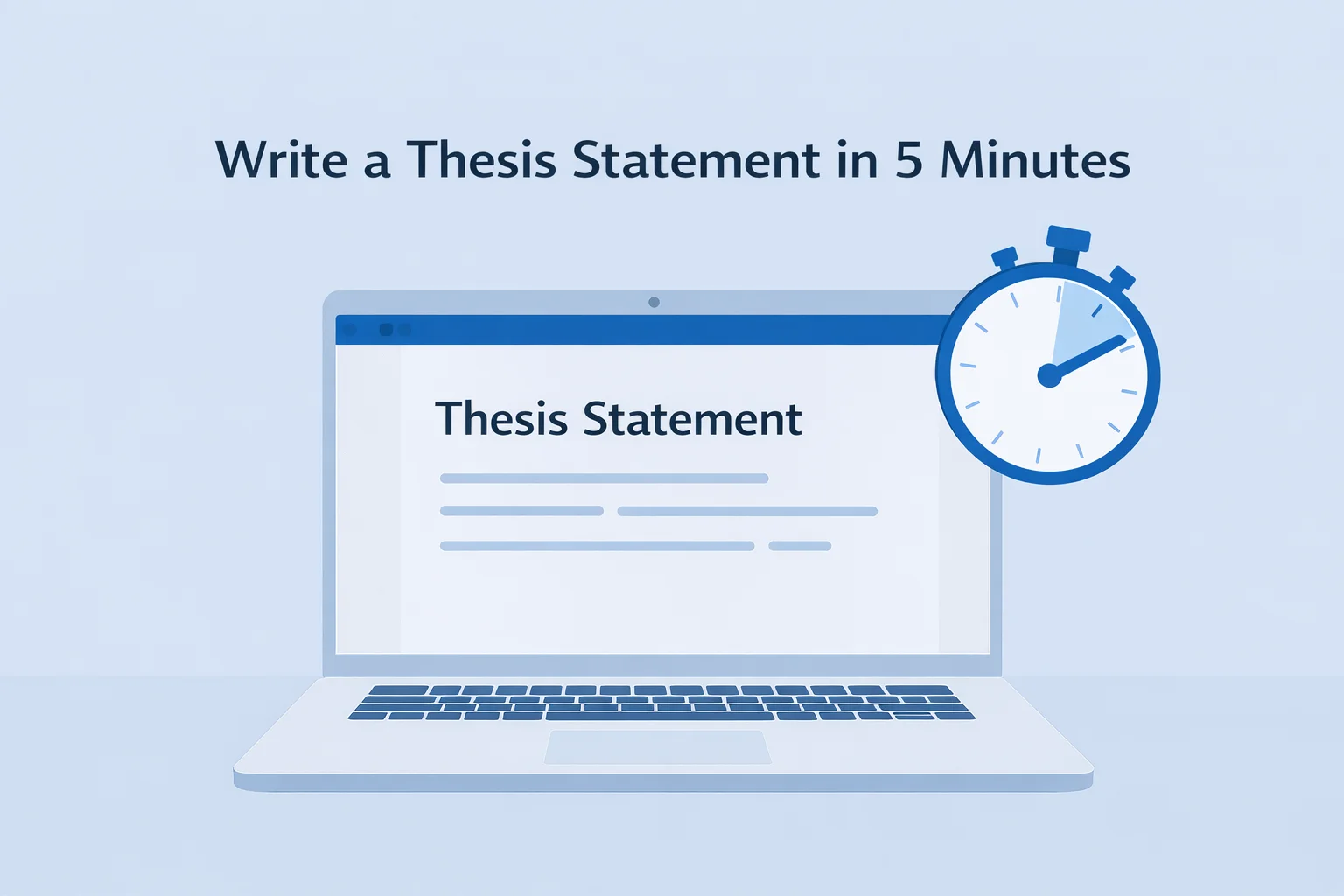 How to Write a Thesis Statement in 5 Minutes Using an Online Tool